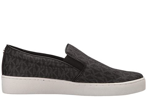 michael michael kors keaton slip on sneakers black|keaton logo slip on sneaker.